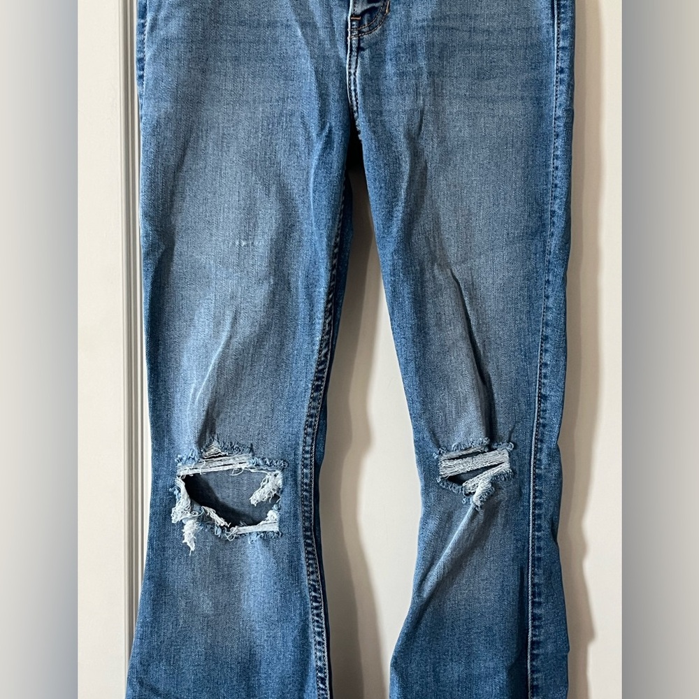 Hollister Vintage Flare Distressed Soft Stretch Medium Was Women's Jeans Size 1 - Picture 8 of 16